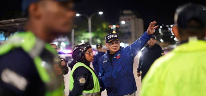 Diosdado Cabello supervisó operativo de seguridad en Caracas y Miranda
