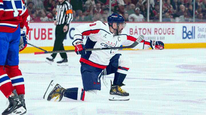 Ovechkin moves into top 10 in points in Capitals win against Canadiens