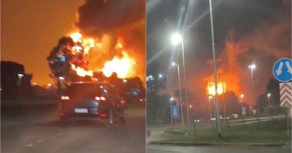 Explosión en el Polo Industrial de Ezeiza: arde una fábrica agroquímica