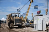 Río Negro celebra la última soldadura del oleoducto Vaca Muerta Oil Sur