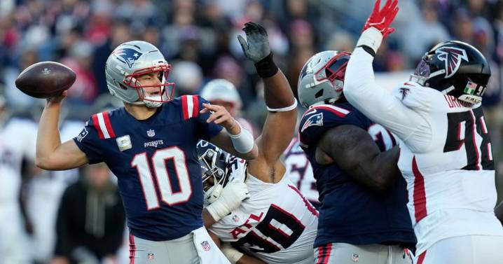 Drake Maye leads Patriots against Baker Mayfield and the Buccaneers in a matchup of division leaders