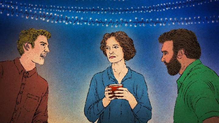 Here's a strategy to get through stressful holiday gatherings. Act like a dull rock