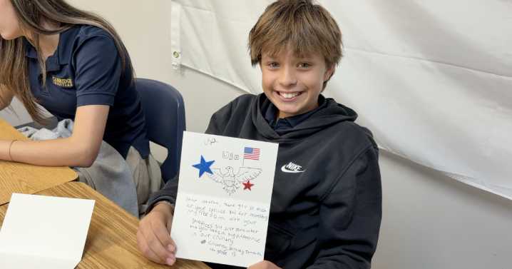 Tampa students at Cambridge Christian School write heartfelt thank