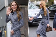 Kate Middleton paired her houndstooth dress with a DeMellier bag that’s on sale for Black Friday