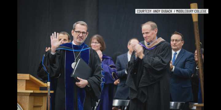 Ian Baucom inaugurated as Middlebury College’s 18th president