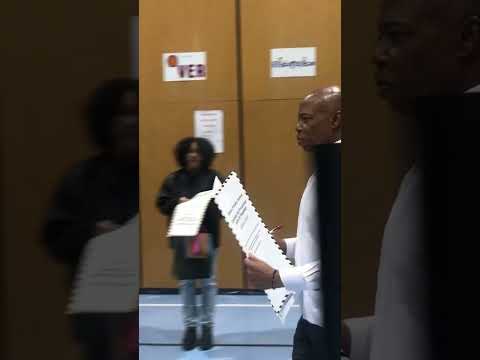 Mayor Eric Adams casts ballot on Election Day #shorts