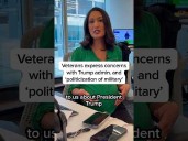 Veterans express concerns with Trump admin. and 'politicization of military'