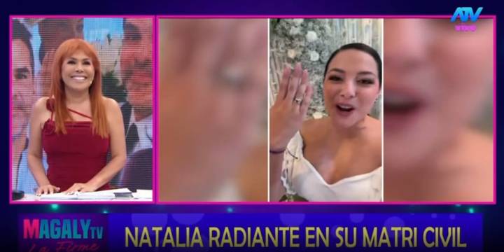 Magaly Medina celebra el matrimonio civil de Natalia Salas y revela detalles de su boda: “Se casó feliz de la vida”