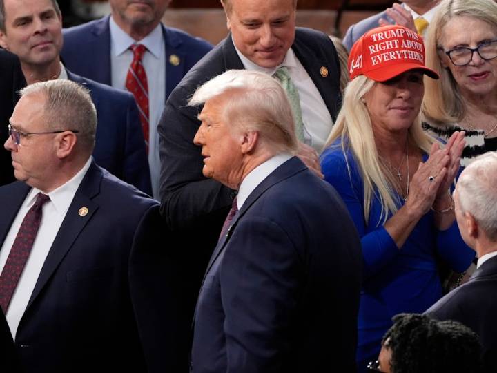 Marjorie Taylor Greene says Trump policies are 'not America first' in fight over MAGA