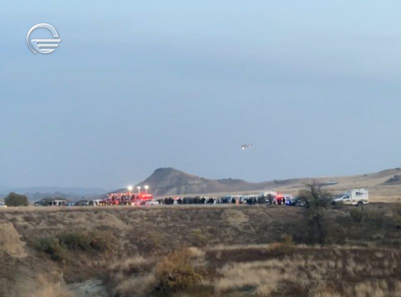 Turkish military plane crashes in Georgia with at least 20 on board