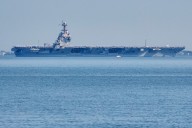 U.S. aircraft carrier arrives in Caribbean