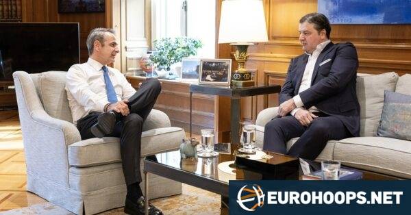 Dejan Bodiroga meets the Greek Prime Minister in Athens