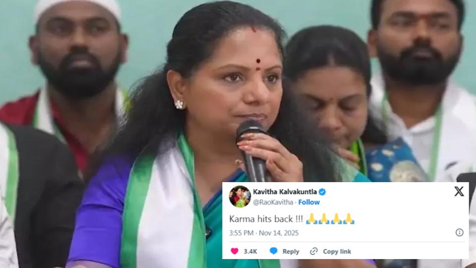 Karma hits back, says Kavitha on BRS Defeat 'Jubilee Hills By