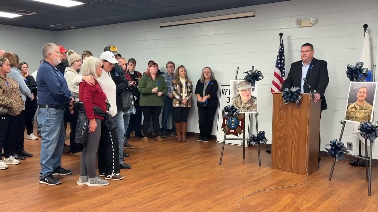 Vigil held in West Virginia for slain National Guard member