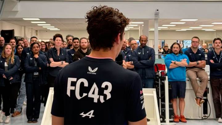 Franco Colapinto sorprendió en la sede de Alpine y agradeció personalmente a los trabajadores tras su accidente en Brasil