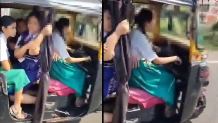 Minor Schoolgirl Seen Driving Auto-Rickshaw As Driver Sits Beside Her, Video Goes Viral