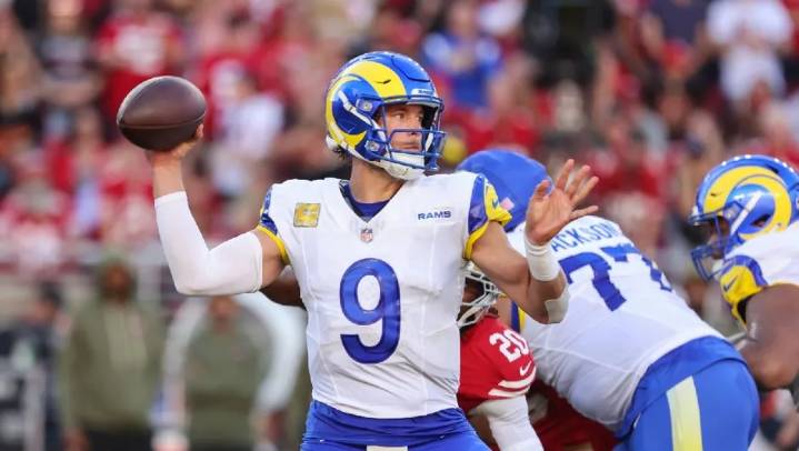 Matthew Stafford brilló e hizo historia en la victoria de los Rams ante los 49ers