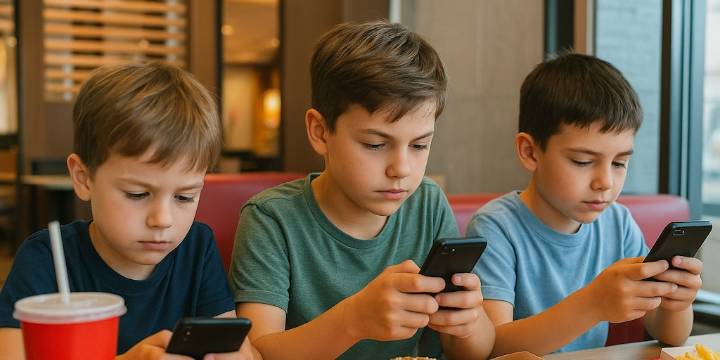 Mirar el celular mientras comemos, un hábito peligroso que puede afectar nuestra salud y digestión