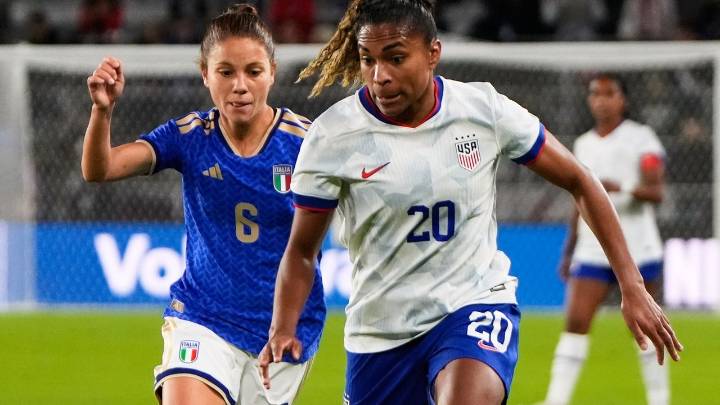 Cat Macario scores twice, US women beat Italy 3-0 in first of two friendlies