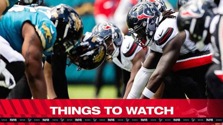 Things to Watch | Week 10 vs Jaguars