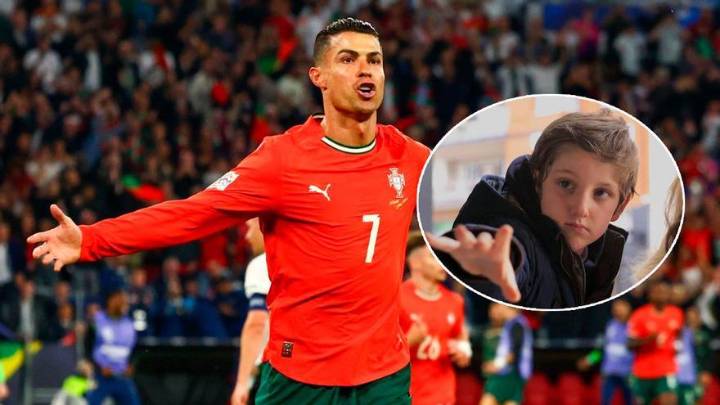 El emotivo gesto de Cristiano Ronaldo con un niño asturiano que padece una enfermedad rara: "Este partido lo vamos a ganar"