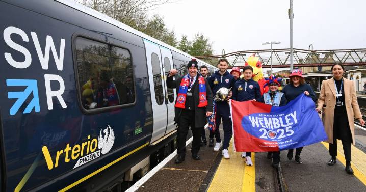 Football club honoured with new South Western Railway Arterio 'Phoenix' train
