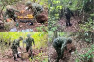 Ejército destruyó depósito de explosivos