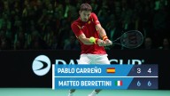 Berrettini pasa por encima de Carreño y España se juega la Davis con Munar