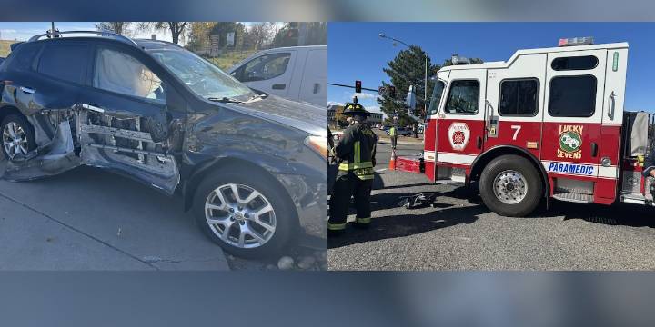 3 Firefighters injured after vehicle crashes into Aurora Fire engine