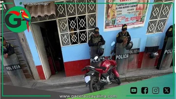 Policía desmantela punto de microcomercialización de drogas en Huánuco.