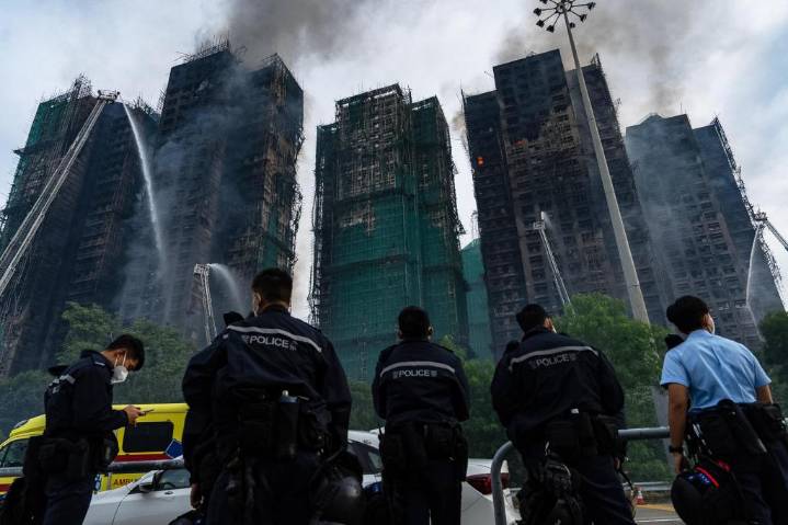 Hong Kong high-rise fire update: death toll, arrests, suspected cause