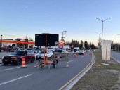 New traffic controls causing traffic to back up on northbound Brandt Street