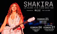 Factura Shakira 3 fechas más en México