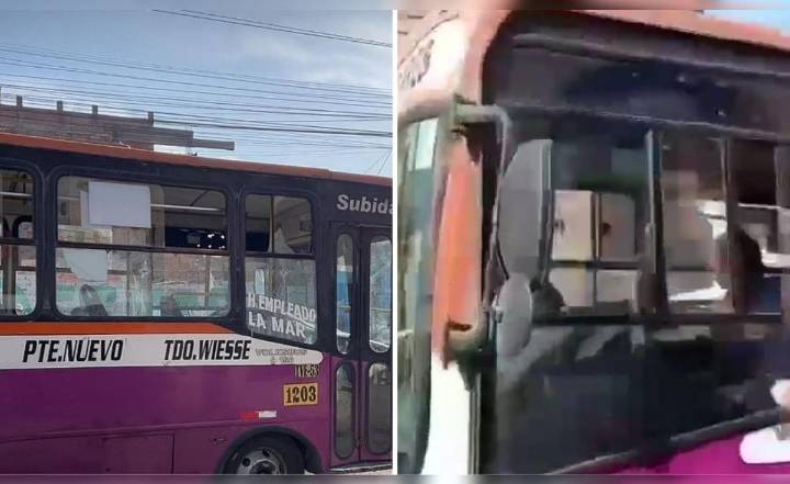 Atacan bus de empresa San Germán en SMP: chofer salió ileso tras 10 disparos