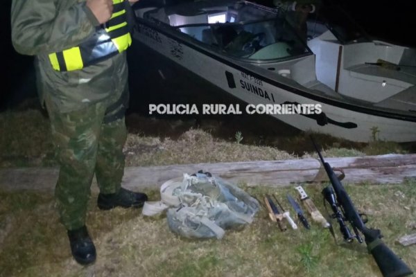 Flojo de papeles: Secuestran armas y mallones en la costa del Río Paraná