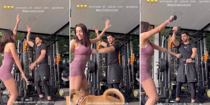 María Becerra mostró el entrenamiento con su novio J Rei antes de los shows en River: “Siempre divirtiéndonos”
