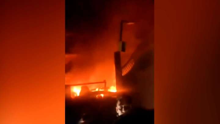 Nine killed in blast at police station in Indian