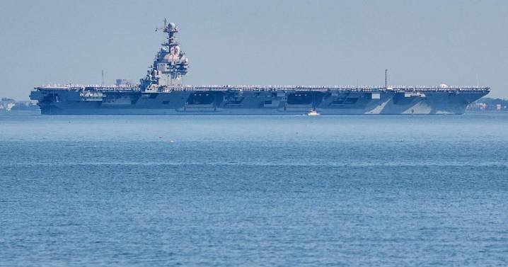 US aircraft carrier arrives in the Caribbean in major buildup near Venezuela