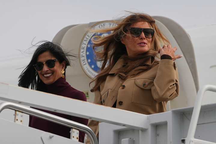 Melania Trump and Usha Vance are making an early holiday visit with North Carolina military families