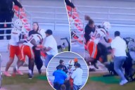 Woman narrowly avoids horrifying injury in sideline collision with Miami player