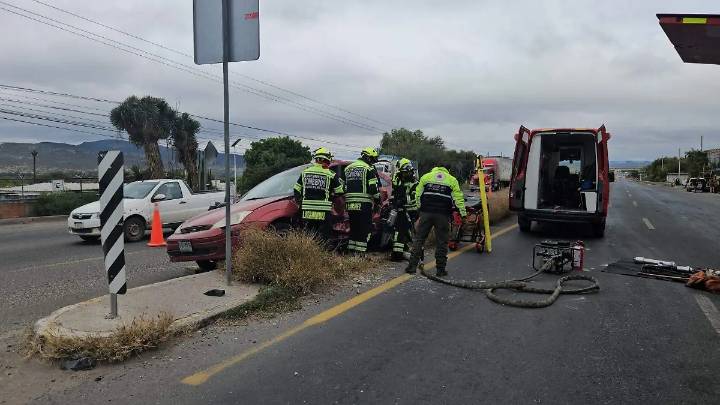 Prensado tras brutal percance en la 120