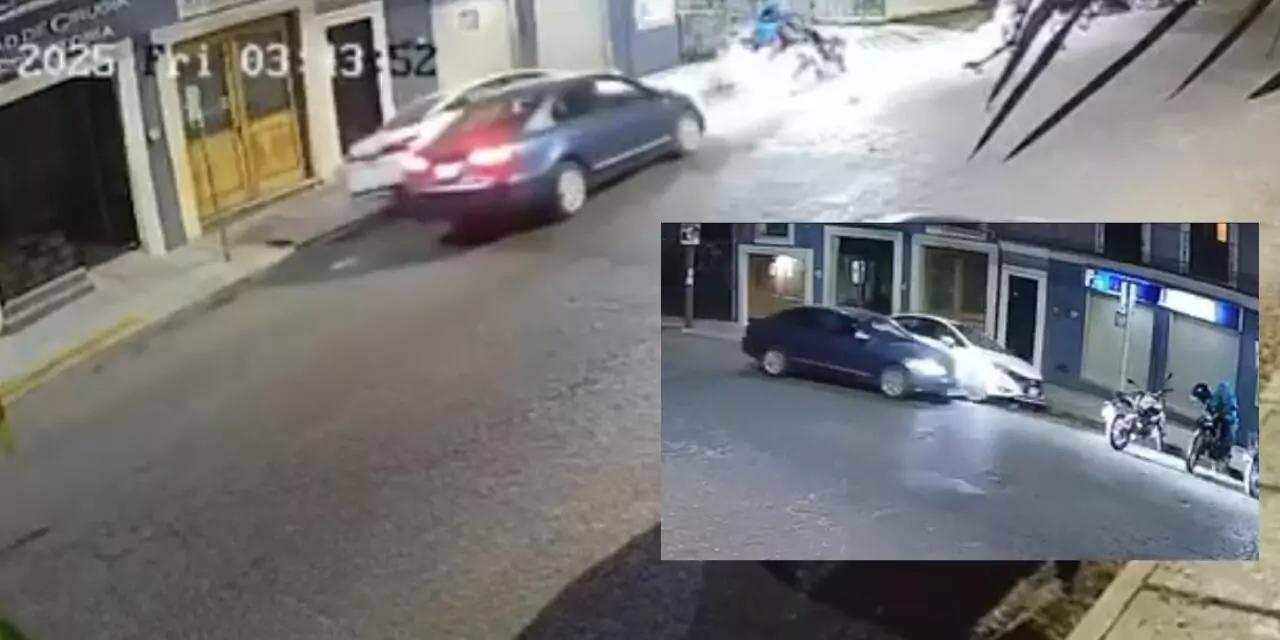 VIDEOS | Conductor ebrio choca frente al Hospital Civil y huye: grabaciones exhiben el riesgo en plena madrugada