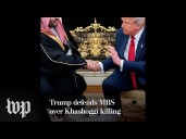 Trump defends MBS over Khashoggi killing