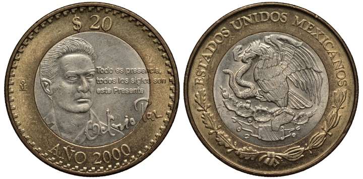 Cómo es la moneda de $20 pesos mexicanos que vale $30,000