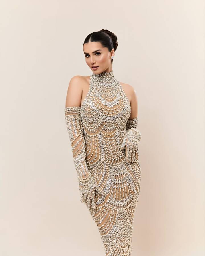 Tara Sutaria Turns Beach Queen In Pearl Dream