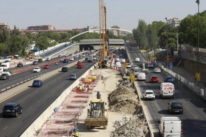 La M-30 reabre mañana el carril de circulación en sentido norte que permanecía ocupado por las obras de Ventas