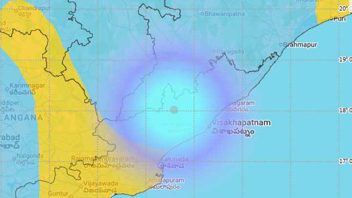 Magnitude 3.7 earthquake in Alluri District, gives tremors to residents in nearby Vizag city