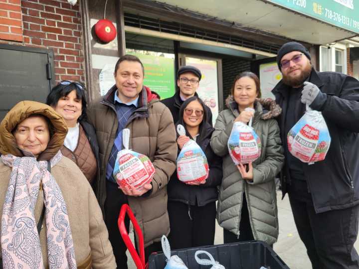 Locals in the giving mood as turkey drives held throughout borough