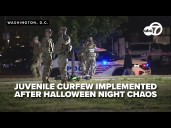 Juvenile curfew implemented after Halloween night chaos in the Navy Yard ends with multiple arrests