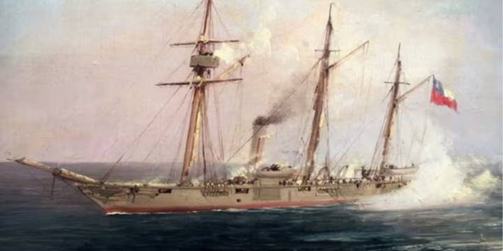 Congreso aprueba recuperar el navio chileno Covadonga que fue hundido en Chancay